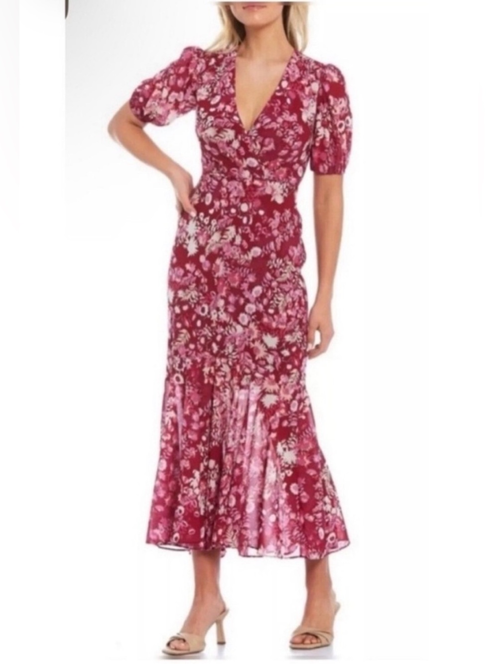 Sachin + Babi x Dillard’s Erin puff sleeve dress